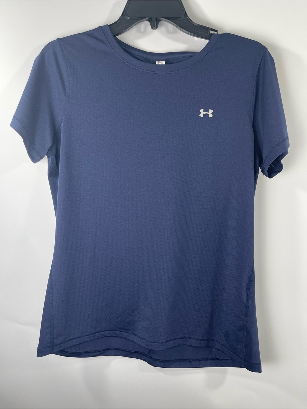Under Armour Women’s Navy Heatgear Fitted Short Sleeve Top Medium